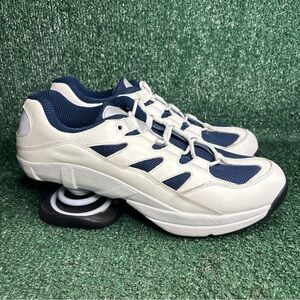 NEW Z-COIL FREEDOM MENS WHITE LEATHER & MESH WALK RUN RECOVERY WORK SHOE SIZE 11